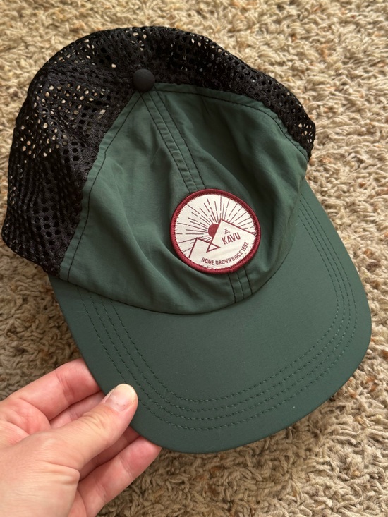 Kavu Other - Kavu Green Mesh Back Running Flat Billed Outdoor Camping Lightweight Active Hat